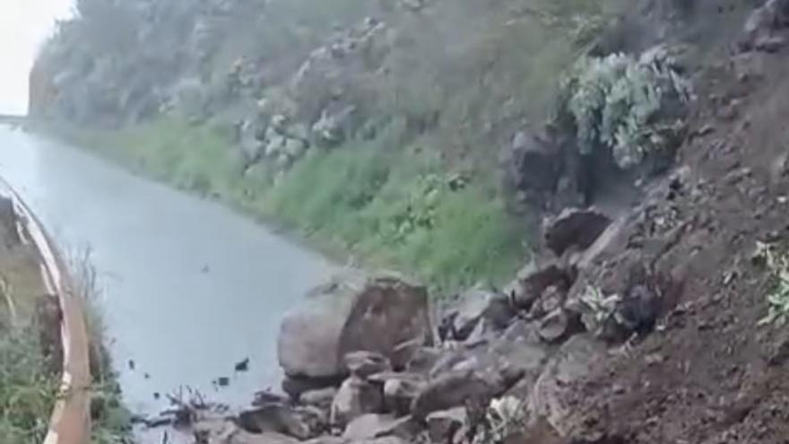 gran canaria route palominos fermee eboulements