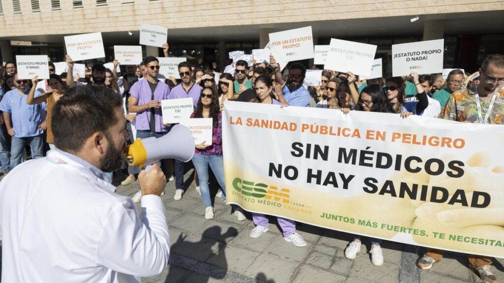 greve medecins hopital doctor negrin gran canaria statut