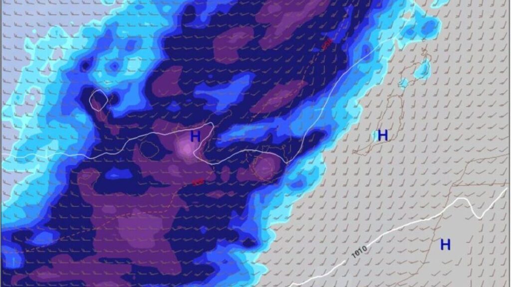 tempete francis canaries nouvel an 2026 intemperies
