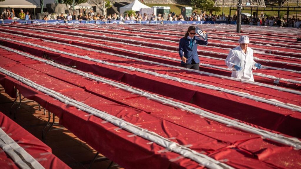 tenerife record monde plus long turron guiness puerto santiago