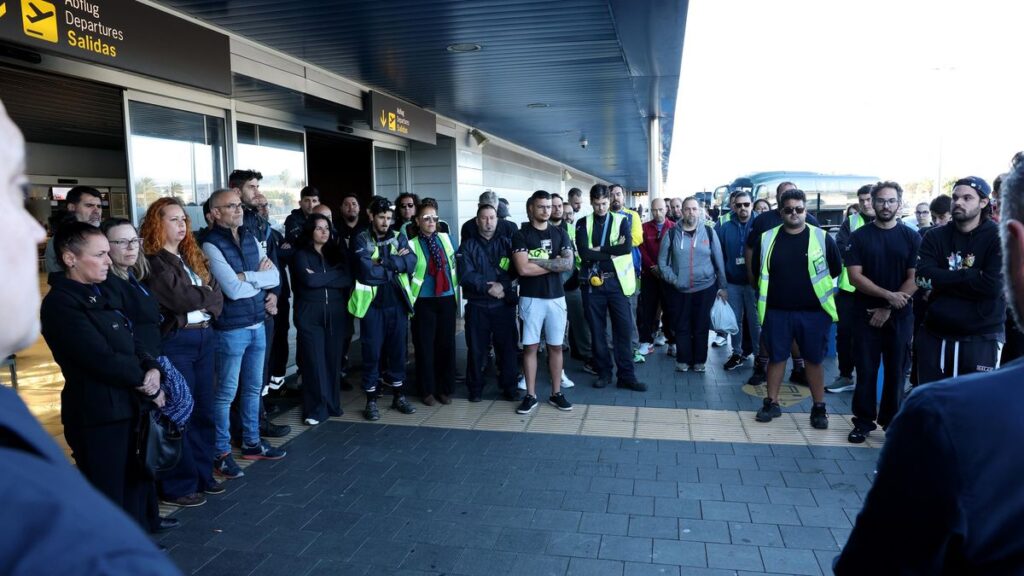 accident mortel handling aeroport gran canaria manifestation precarite