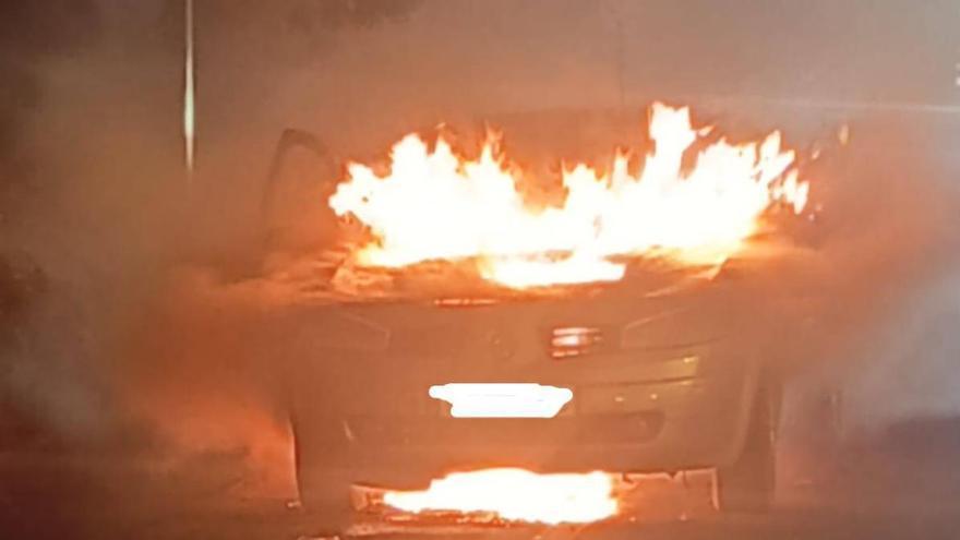 incendie voiture autoroute gc1 gran canaria telde