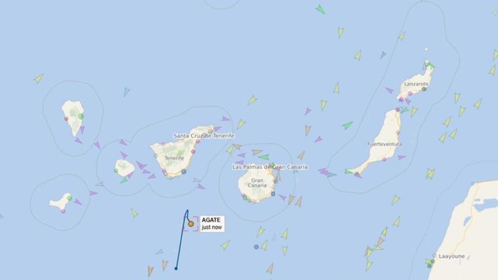 petrolier fantome agate derive canaries carburant russe