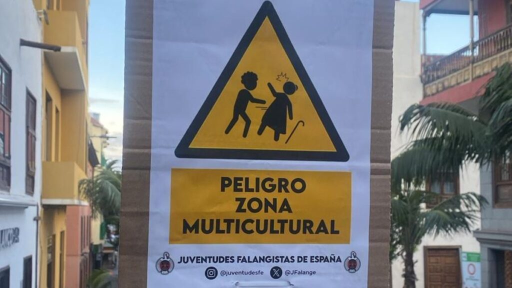cartel haineux mineurs migrants puerto de la cruz tenerife