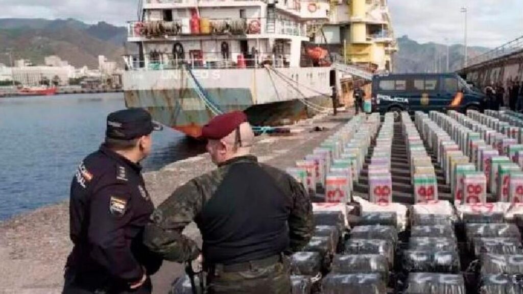 interception record cocaine mer canaries reseau turc