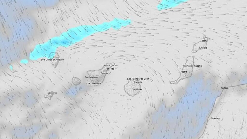 meteo canaries vent fort pluies lundi 2 fevrier