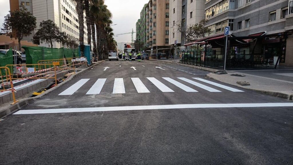 reparation conduite eau reouverture mesa lopez las palmas