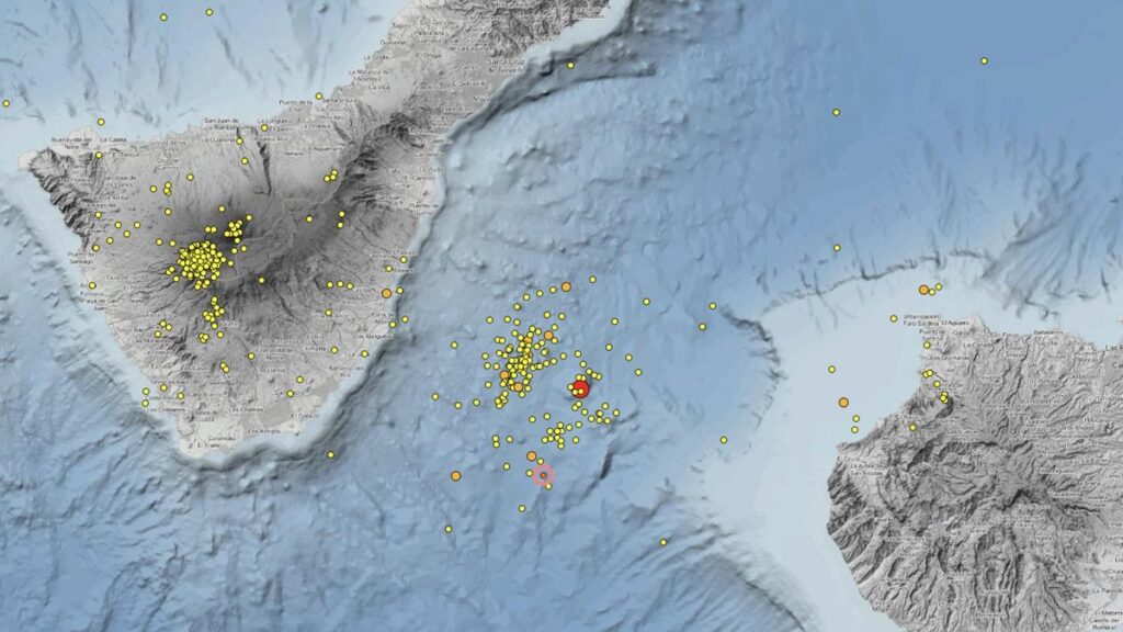 seisme magnitude 4 tenerife gran canaria