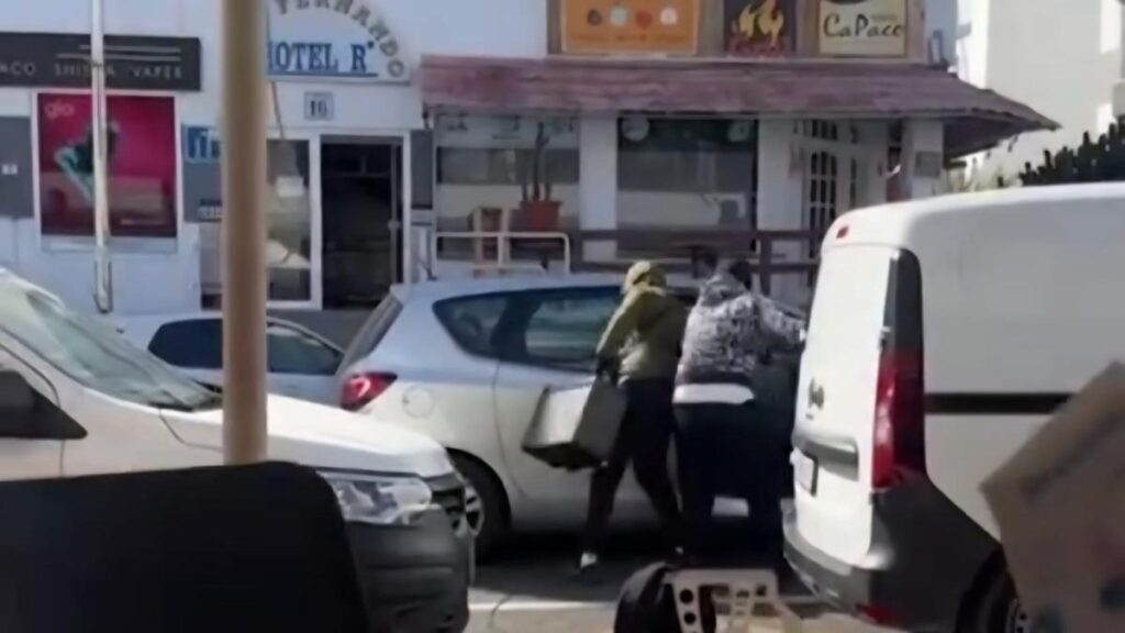 vol violent centre commercial ronda gran canaria