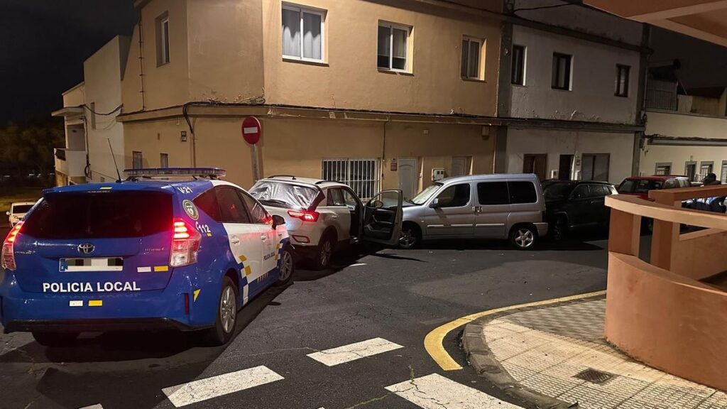 course poursuite arrestation la laguna tenerife vehicule vole