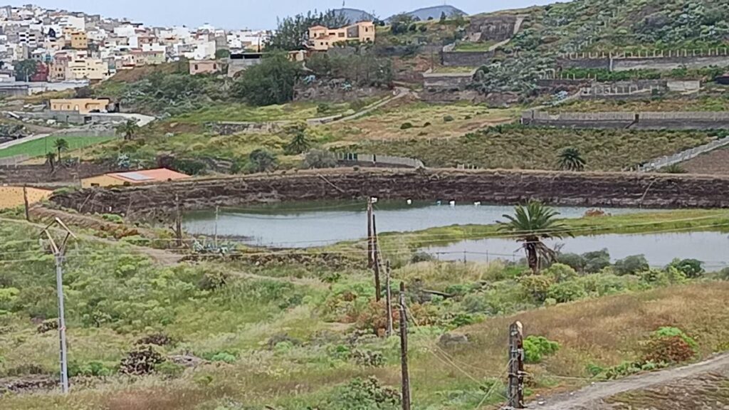 effondrement estanque barro san lorenzo gran canaria