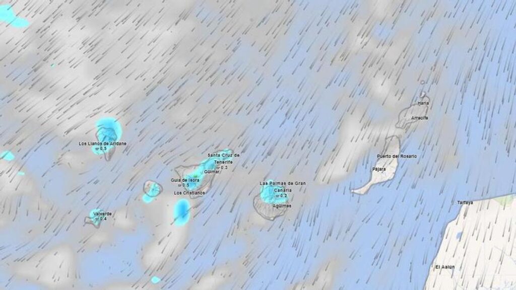 vents forts pluies faibles canaries previsions jeudi
