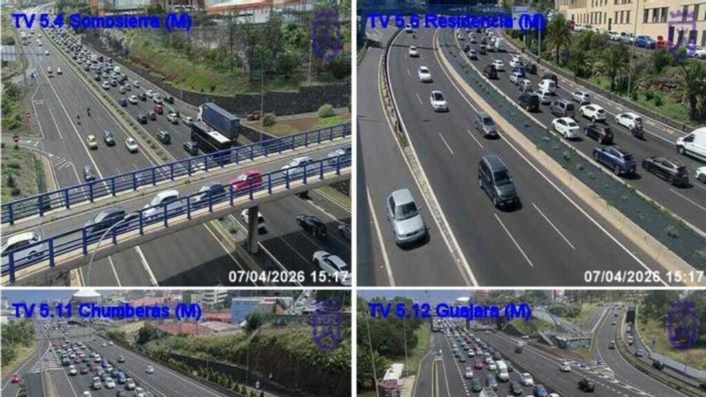 embouteillages tf5 tenerife trafic bouchons