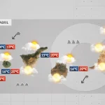 meteo canaries dimanche 12 avril pluie vent