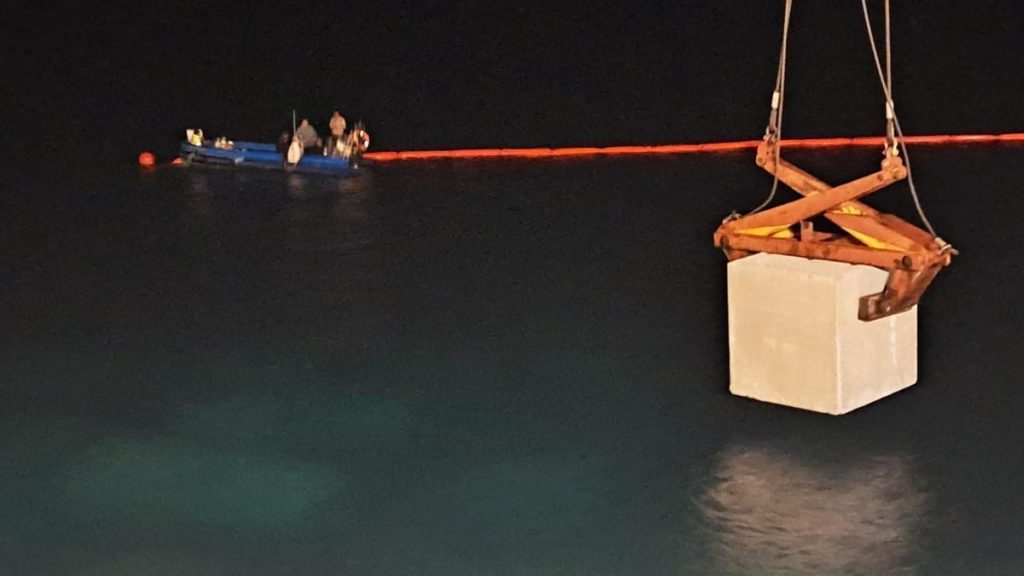 travaux renforcement port los cristianos tenerife