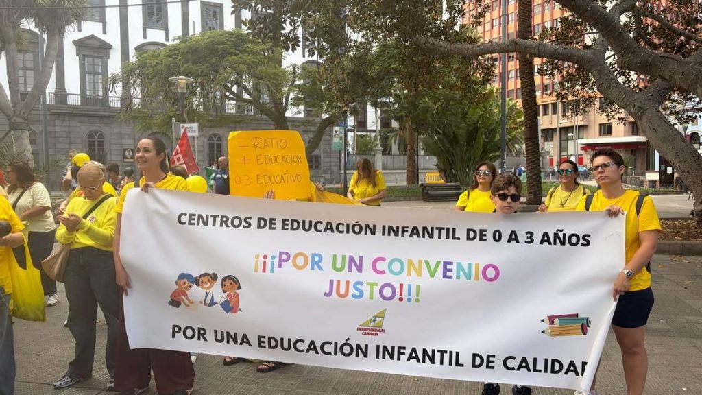 greve educatrices petite enfance canaries 7 mai 2026