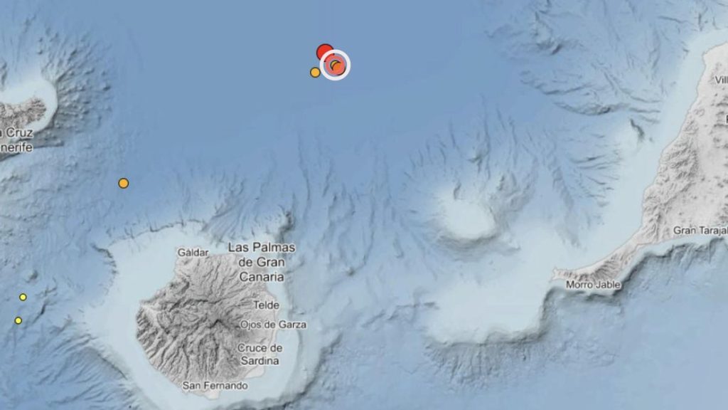 seisme magnitude 4 8 nord gran canaria