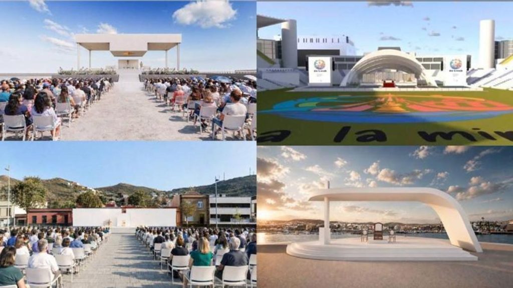 visite pape canaries espaces celebration architectes