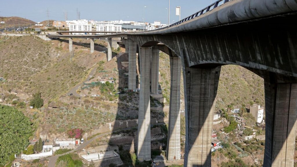 fermeture viaduc guiniguada travaux aout