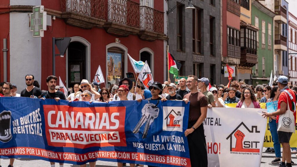 manifestation logement la laguna canaries 3000 personnes