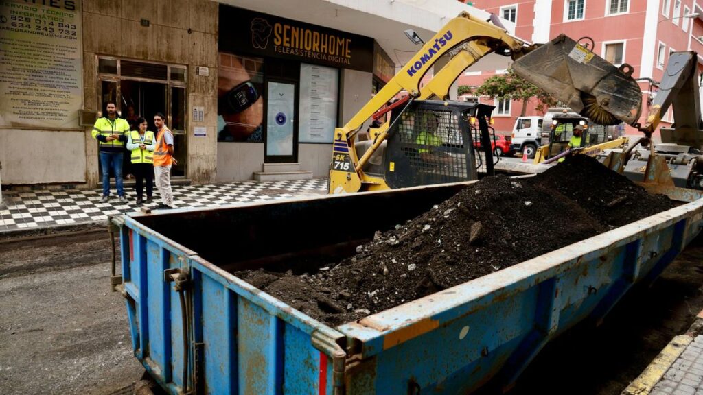 travaux asphaltage alcaravaneras las palmas gran canaria