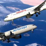 canaries collision evitee iberia air europa juillet 2026