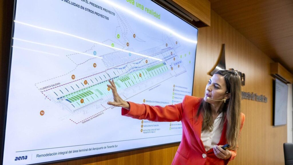 nouvelle terminal aeroport tenerife sud chantier 2027