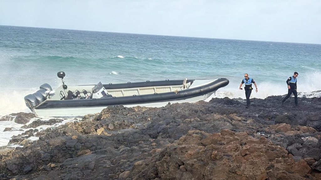 trafic drogue embarcation echouee lanzarote mala