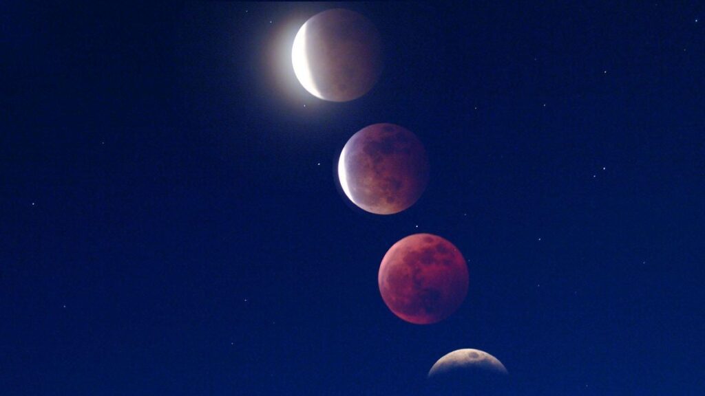 eclipse partiel lune canaries 28 aout