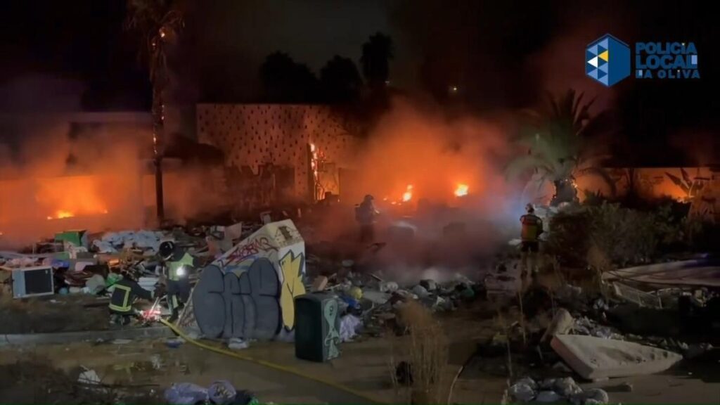 incendie corralejo zone baku fuerteventura
