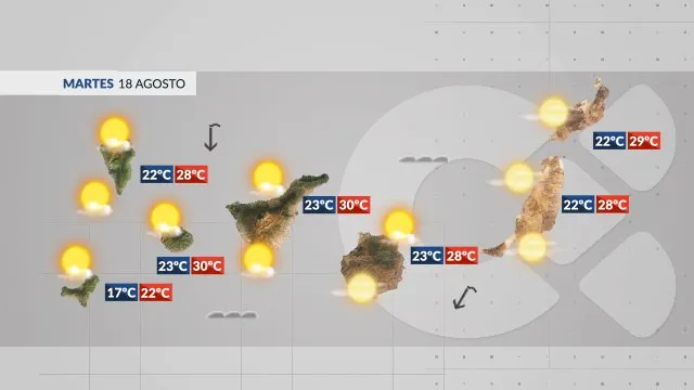 meteo canaries mardi 18 aout