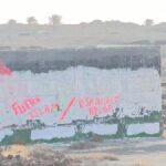 mural palestinien vandalise costa teguise