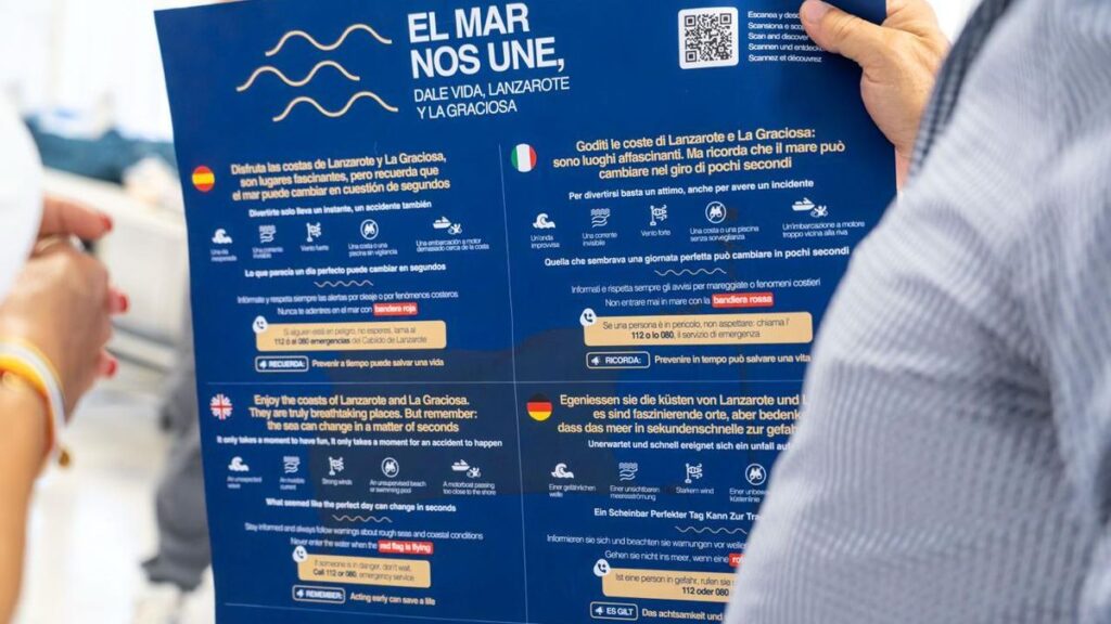 securite littoral campagne cinq langues lanzarote