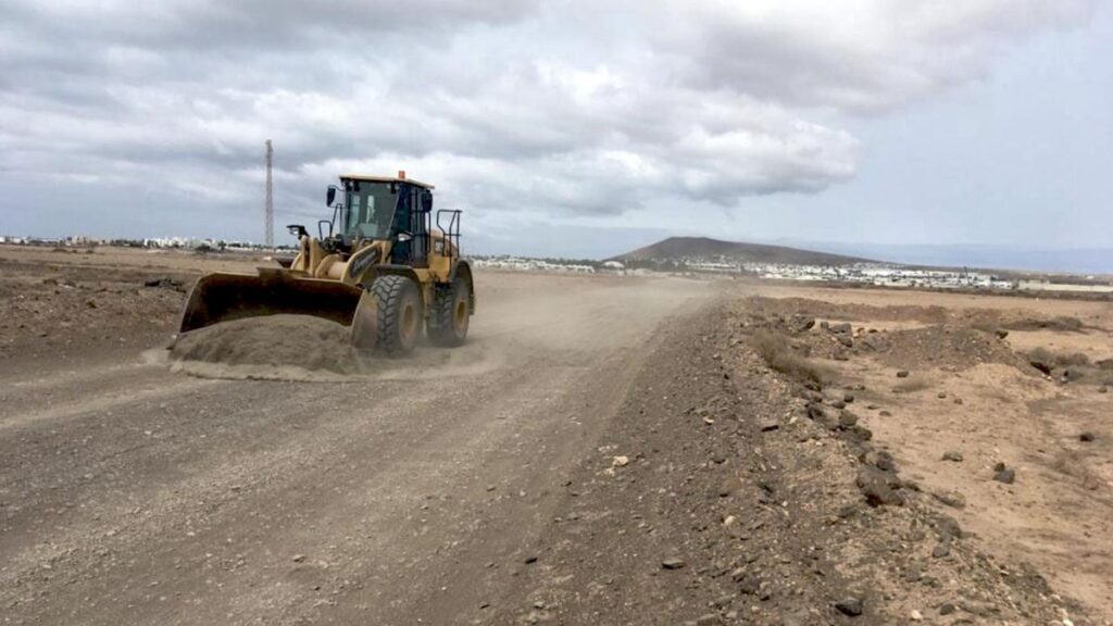 travaux chemin plages papagayo lanzarote
