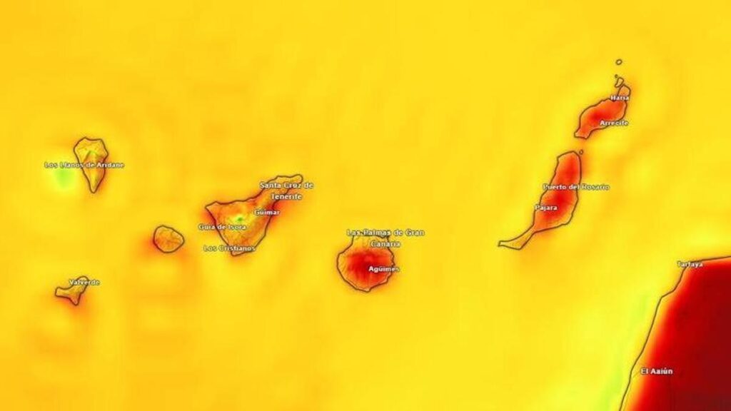 chaleur calima tenerife canaries dimanche