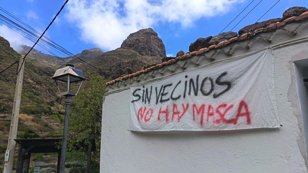 masca habitants protestation fermeture route