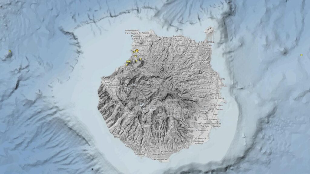 seisme essaim gran canaria agaete