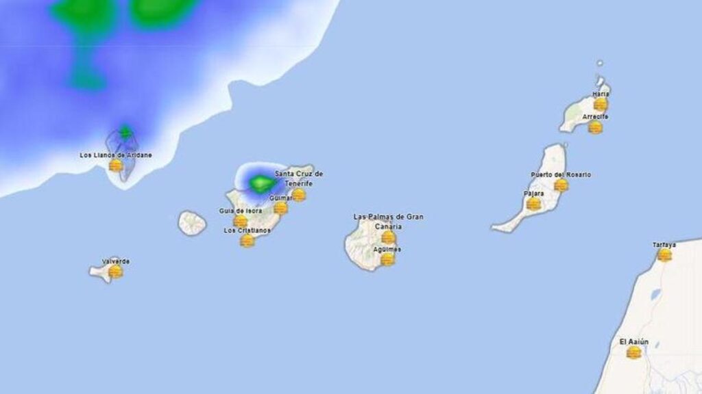 canaries calima chaleur orages lundi