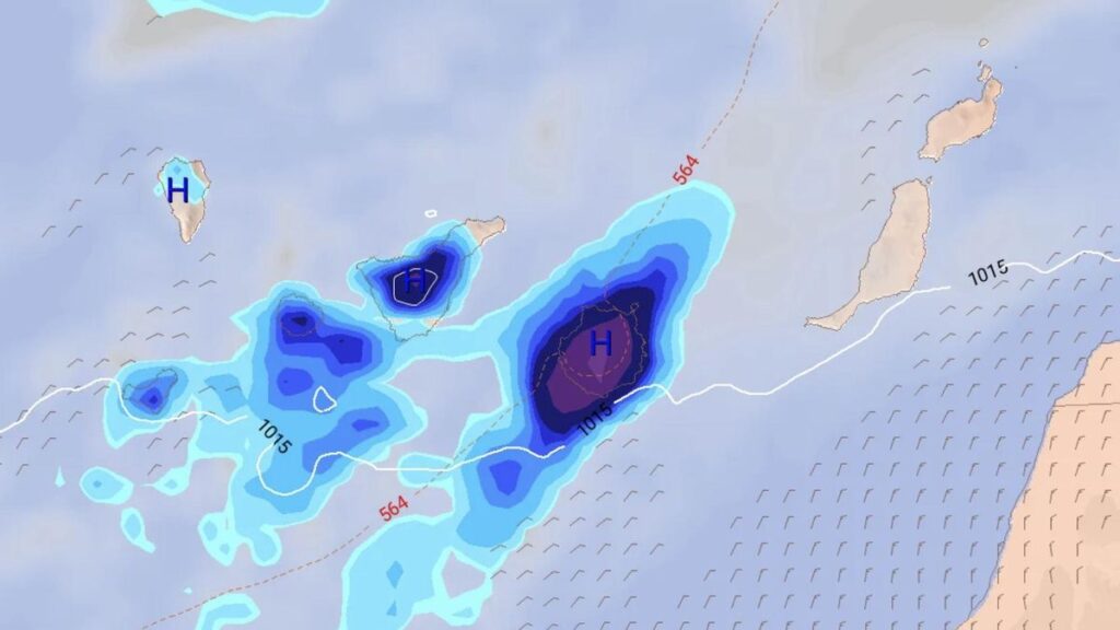 canaries pluies orages previsions