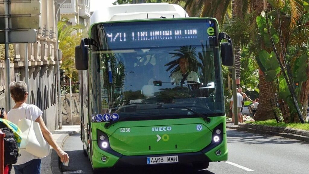 changement heure titsa tenerife bus nuit