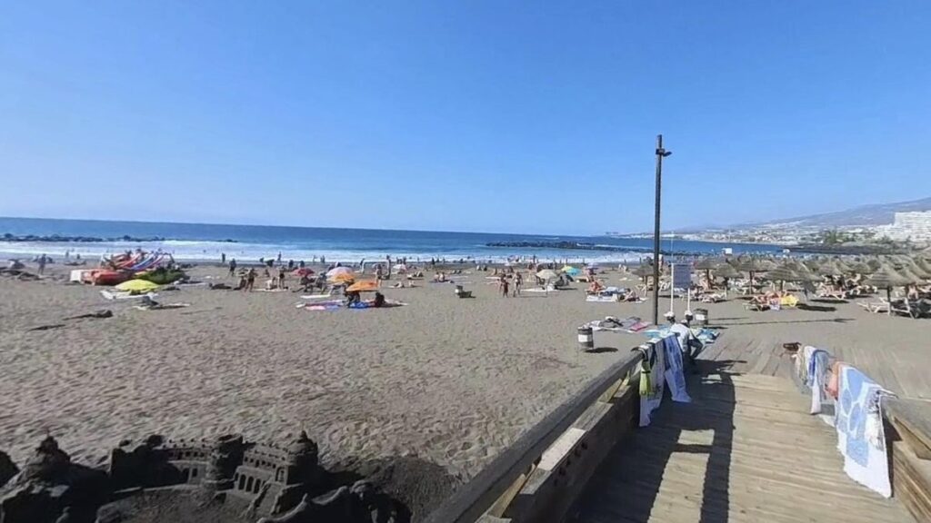 chute mur playa troya adeje deux blesses