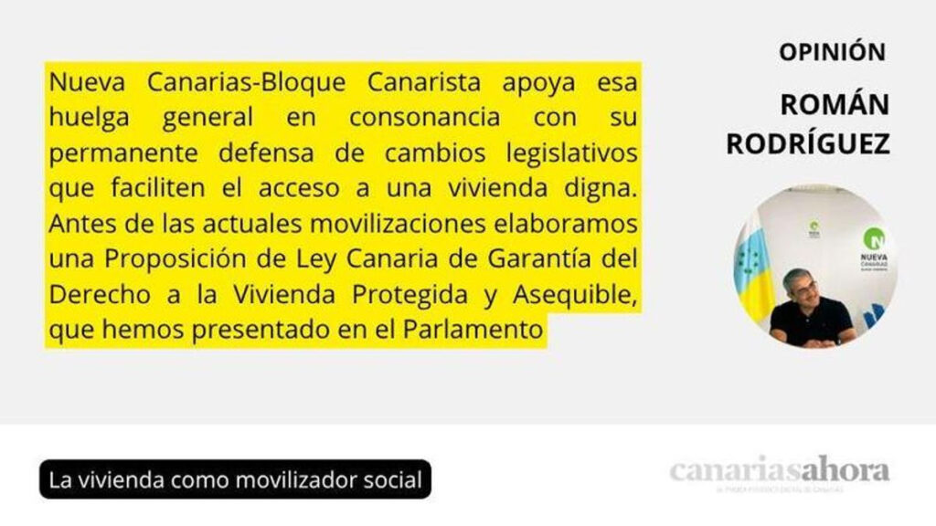 crise logement iles canaries enjeu electoral