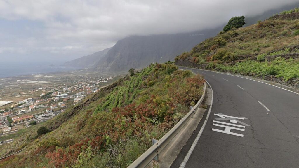 el hierro homme blesse brule route cumbre