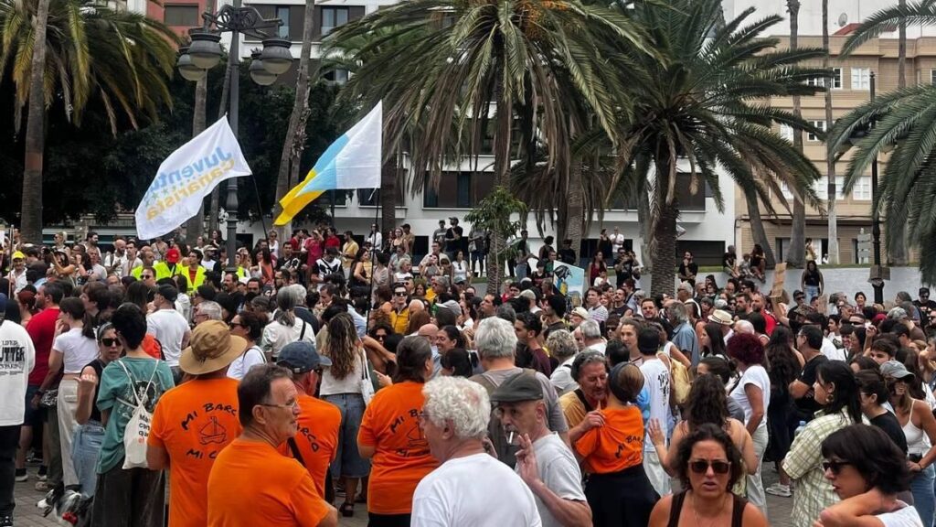 manifestation logement las palmas canaries