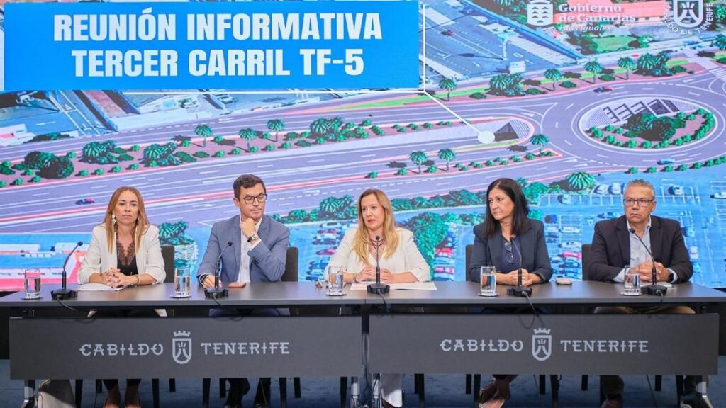tf 5 tenerife troisieme voie travaux novembre